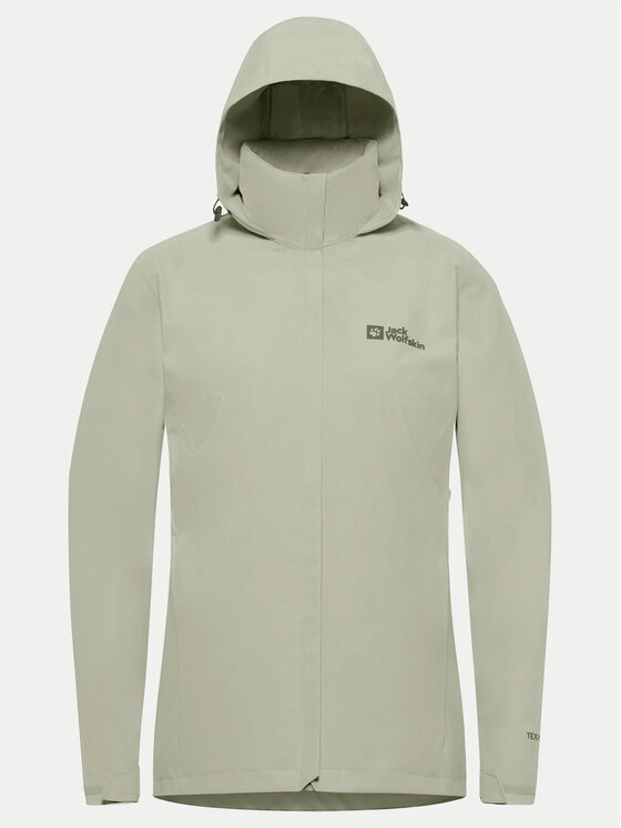 Jack Wolfskin Jack Wolfskin Kurtka outdoor Trailtime 2l A63902 Zielony Regular Fit