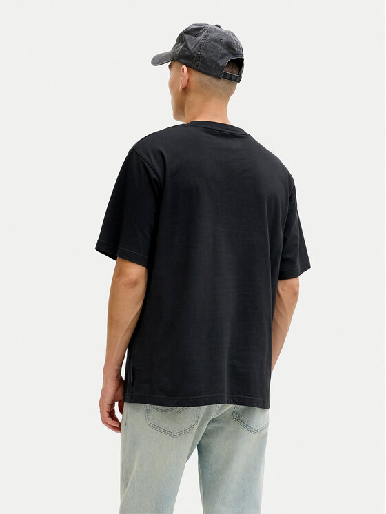 Jack & Jones Jack & Jones Marškinėliai Earchive 12297647 Juoda Regular Fit