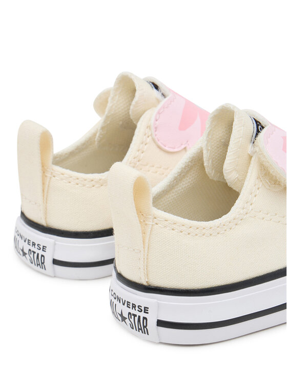 Converse Converse Scarpe da ginnastica Chuck Taylor All Star One Strap Embroidered Floral Easy On A13452C Écru