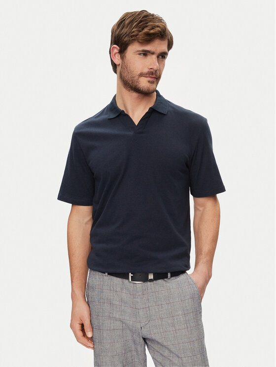 Jack&Jones Polo Summer 12246712 Tumši zils Regular Fit