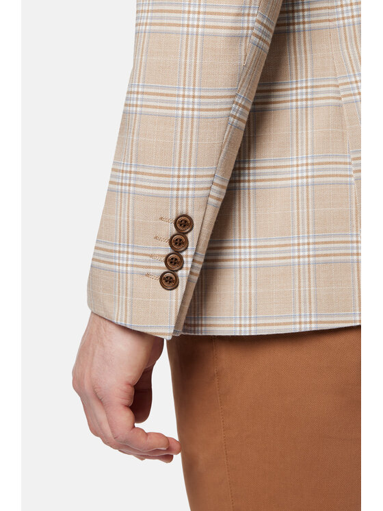 Lancerto Lancerto Marynarka Hilston MA131124000024 Beżowy Slim Fit