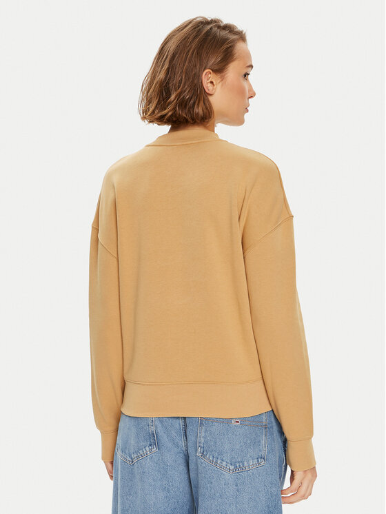 Calvin Klein Calvin Klein Bluza Nano Logo K20K207213 Beżowy Relaxed Fit