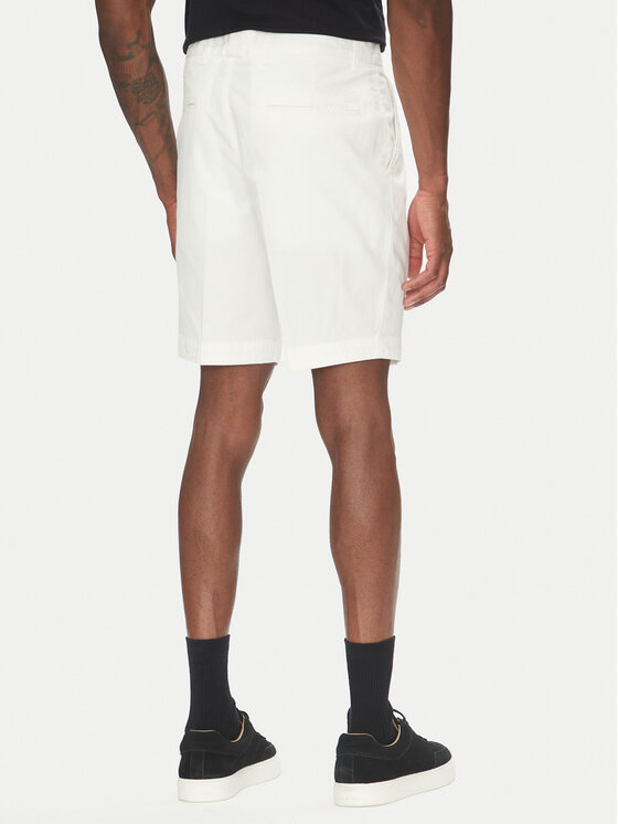 BOSS BOSS Szorty materiałowe H-Slice 50540743 Biały Slim Fit