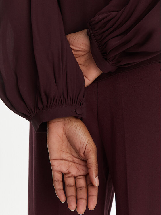 STAUD STAUD Bluza Fabian R24F1106SG Bordo rdeča Regular Fit