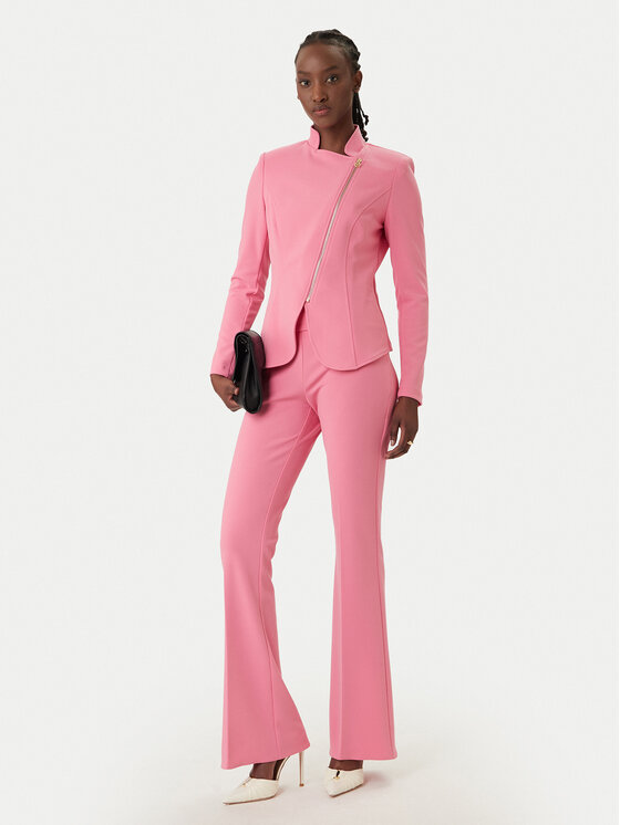 Rinascimento Rinascimento Pantaloni di tessuto CFC0127875003 Rosa Straight Fit