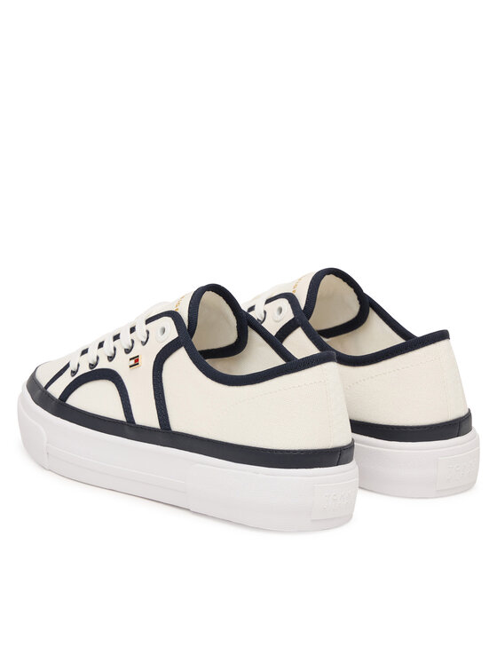 Tommy Hilfiger Tommy Hilfiger Scarpe sportive Platform Vulc Piping FW0FW09394 Bianco