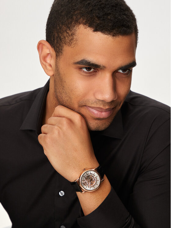 Emporio Armani Emporio Armani Sat Meccanico AR60007 Crna