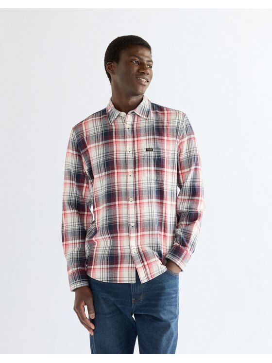 Wrangler Wrangler Koszula 1 PKT SHIRT Kolorowy Regular Fit