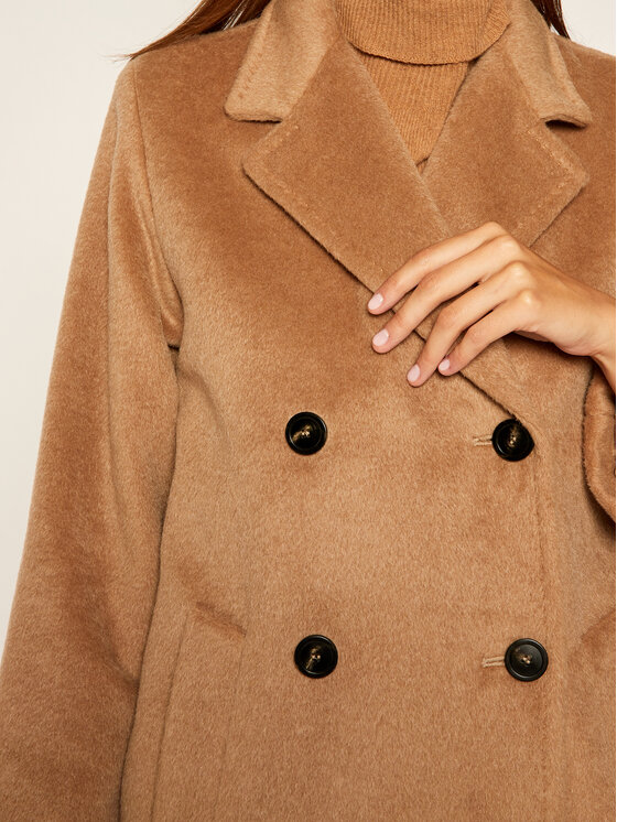 Weekend Max Mara Weekend Max Mara Płaszcz wełniany Parma 50161403 Brązowy Regular Fit