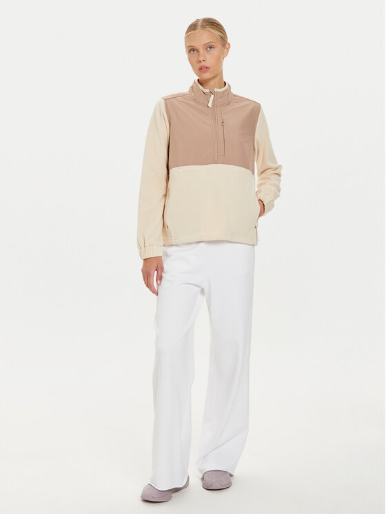 4F 4F Флісовий реглан 4FWAW24TFLEF273 Écru Regular Fit