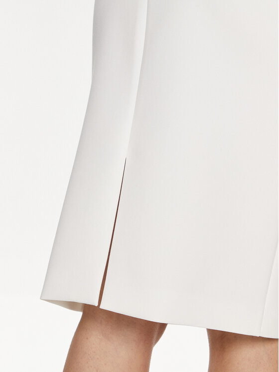 HUGO Hugo Cocktail obleka Kanke 50511458 Bela Slim Fit