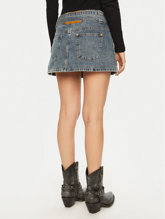 One Teaspoon One Teaspoon Fustă mini Moto 26744 Bleumarin Regular Fit