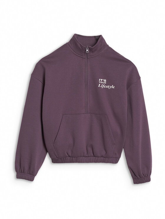 4F 4F Bluza IN MOTION Fioletowy Oversize