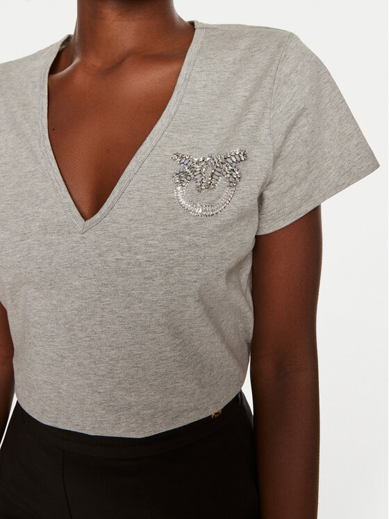 PINKO Pinko T-shirt Turbato 100372 A24E I42 Siva Regular Fit