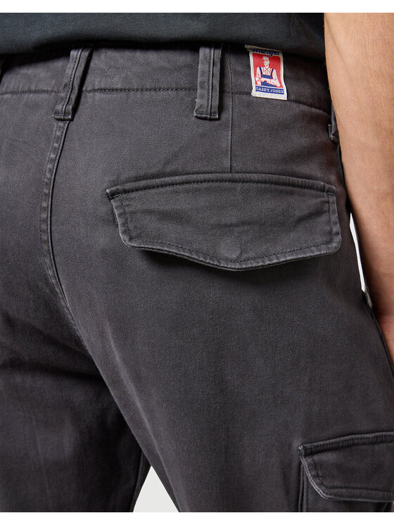 Wrangler Wrangler Pantaloni di tessuto CASEY JONES CARGO Nero Regular Fit