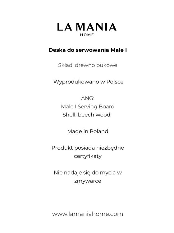 La Mania La Mania Deska  Male I Beżowy