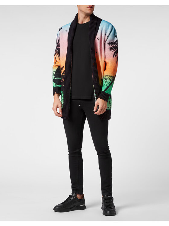 PHILIPP PLEIN PHILIPP PLEIN Kardigan 2383 Kolorowy Regular Fit