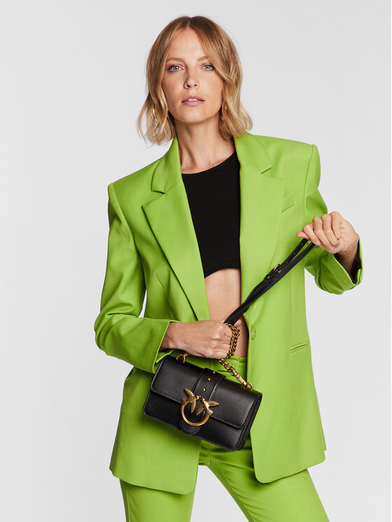 PINKO PINKO Дамска чанта Love One Mini Cl PE 23 PLTT 100059 A0F1 Черен