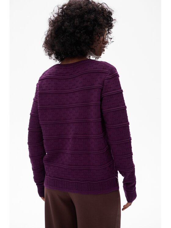 blue shadow blue shadow Sweter Daniel Fioletowy Regular Fit