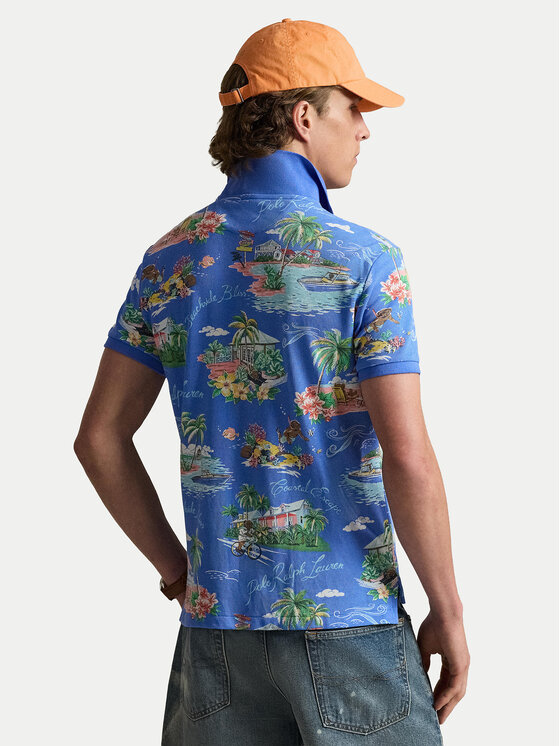 Polo Ralph Lauren Polo Ralph Lauren Polokošeľa 710B14509001 Modrá Slim Fit