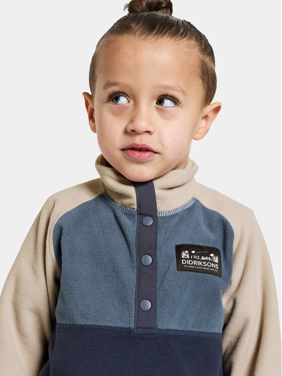 Didriksons Didriksons Bluză Monte Kids Half Butt 505008 Bleumarin Regular Fit