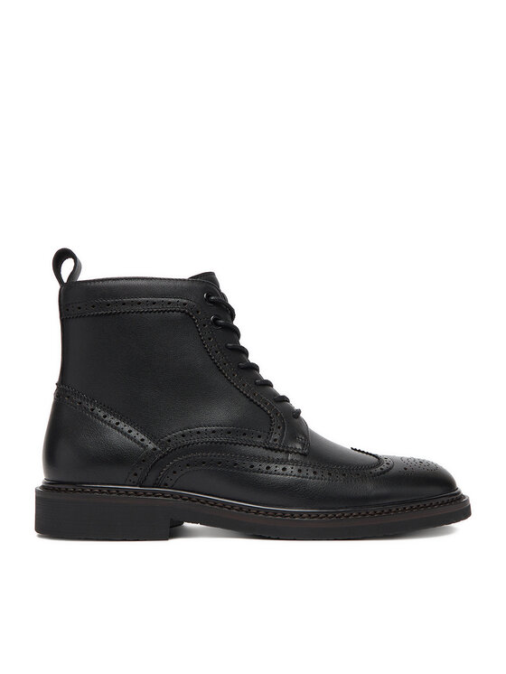 GINO ROSSI Gino Rossi Šnurovacia obuv EO-Y51-451-AB102 Čierna