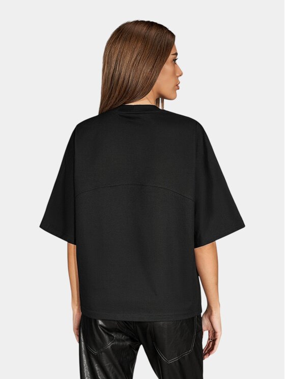MADE BY SOCIETY MADE BY SOCIETY T-Shirt Siah - T27879 Czarny Basic Fit