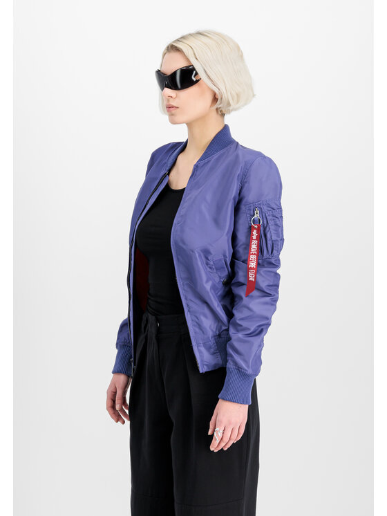 Alpha Industries Alpha Industries Kurtka bomber MA-1 TT Light Bomber Jacket Women Fioletowy Slim Fit