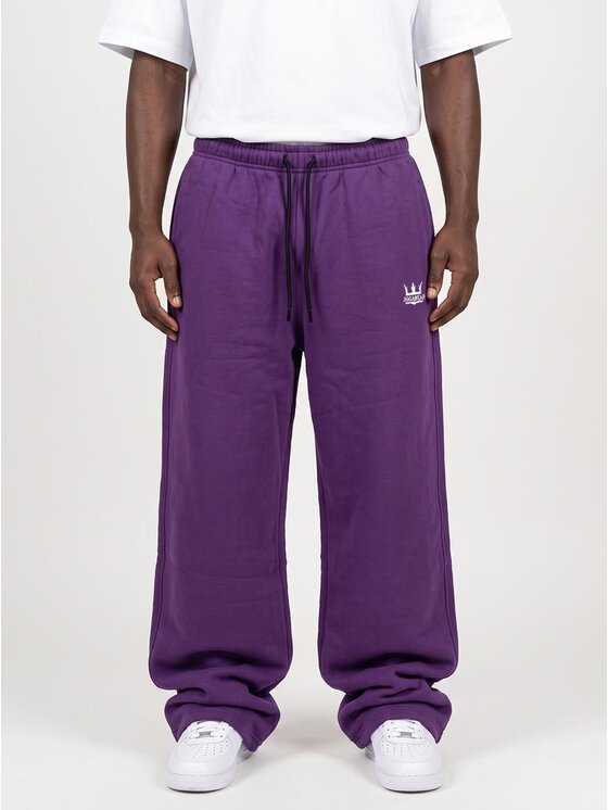 Jigga Wear Jigga Wear Spodnie dresowe Szerokie luźne purpurowe 131964 Fioletowy jasny Baggy Fit