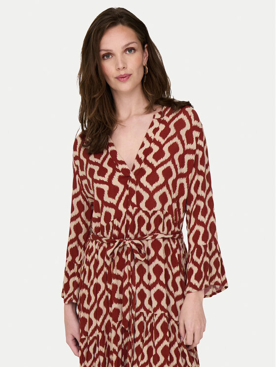 ONLY ONLY Rochie de zi Clemmentine 15320417 Vișiniu Regular Fit