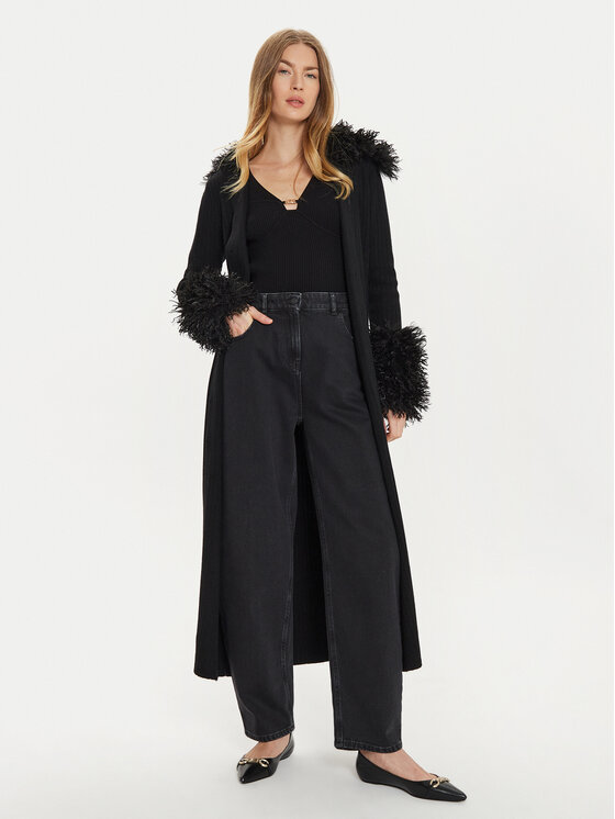 TWINSET TWINSET Τζιν 242AT2274 Μαύρο Carrot Fit