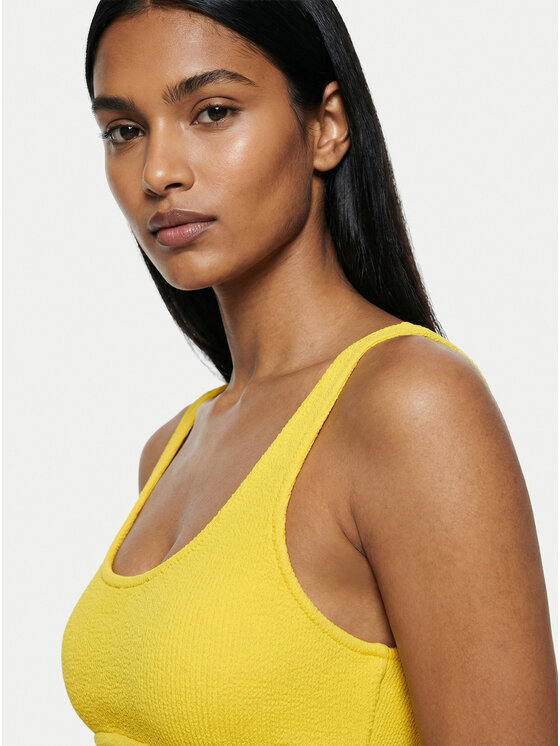 Banana Moon Banana Moon Bikini pezzo sopra Justin Scrunchy JAA22 Giallo