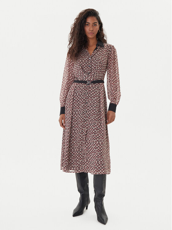 Liu Jo Liu Jo Повсякденна сукня MF5066 TS116 Бежевий Regular Fit