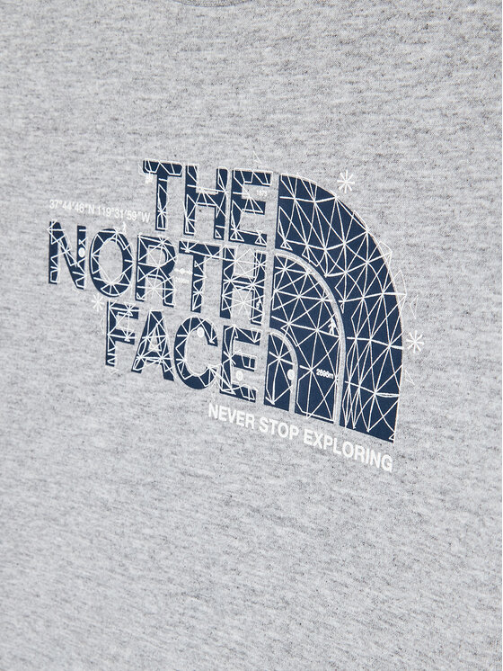 The North Face The North Face Тишърт Graphic NF0A7X5B Сив Regular Fit