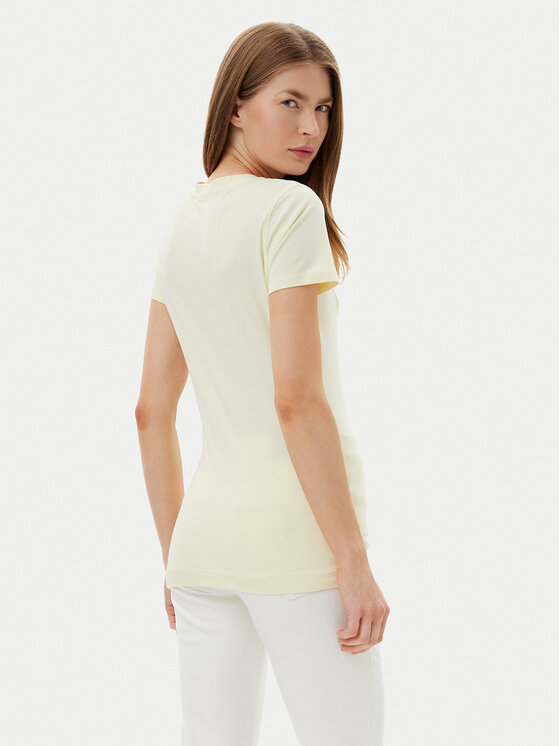 Guess Guess Póló W5GI17 J1314 Sárga Slim Fit