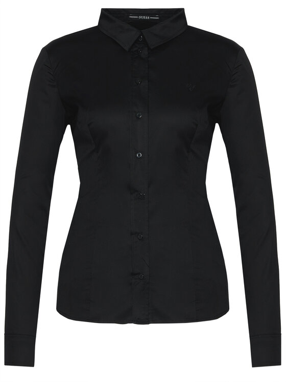 Guess Guess Košeľa Cate W1RH41 WAF10 Čierna Slim Fit