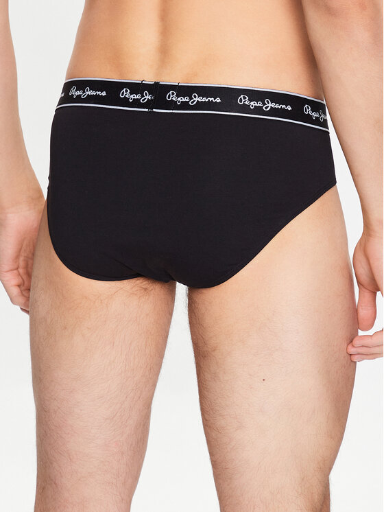 Pepe Jeans Heren Solid Bf 3P, slips, blauw, L, Blauw (zwart), L