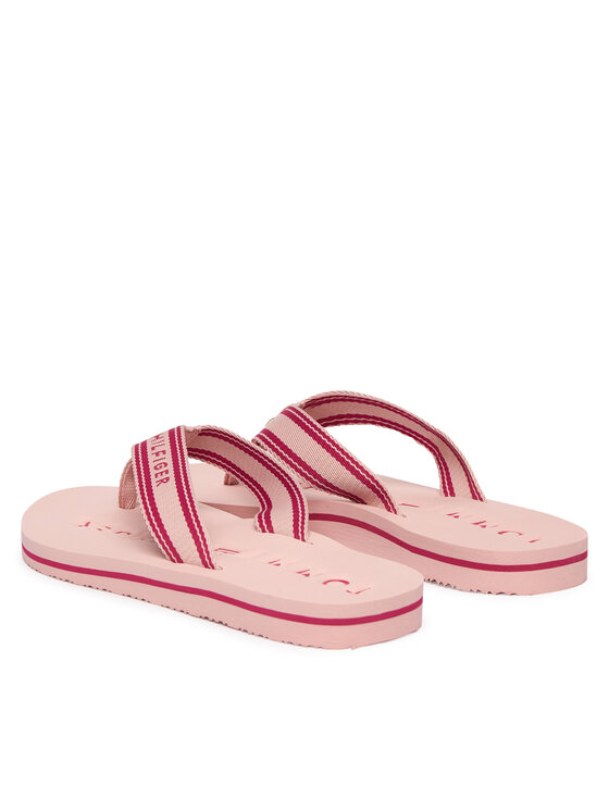 Tommy Hilfiger Tommy Hilfiger Šlepetės per pirštą Th Webbing Summer Sandal FW0FW09193 Rožinė