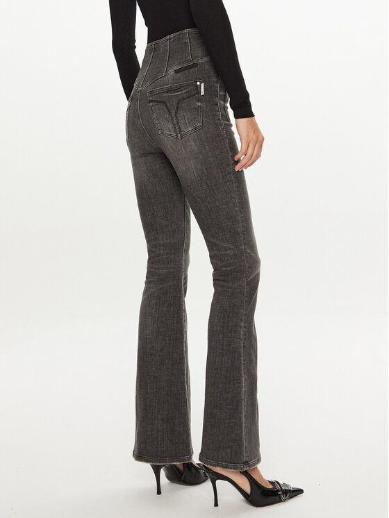 Miss Sixty Miss Sixty Jeansy 6L3JJ2670200 Szary Flare Fit