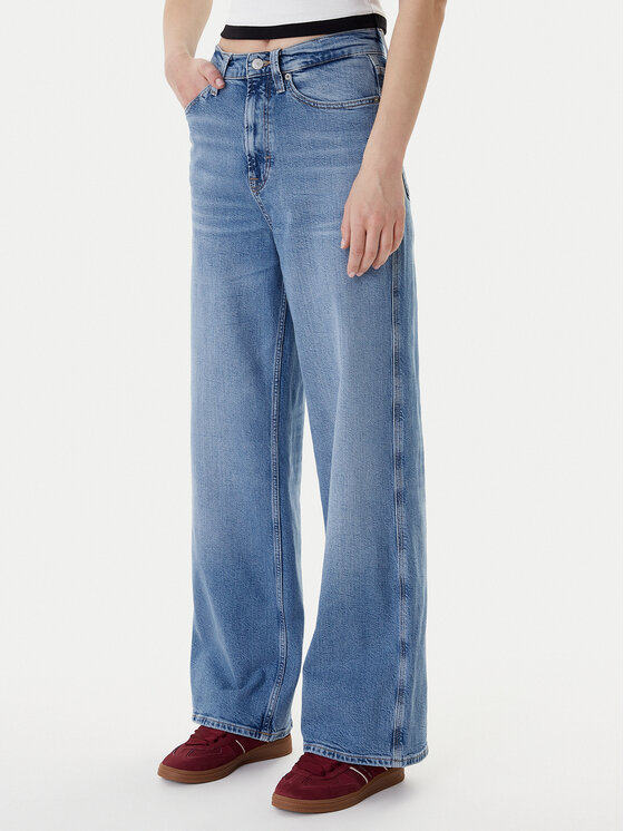 Tommy Jeans Tommy Jeans Blugi Claire DW0DW21985 Albastru Wide Leg