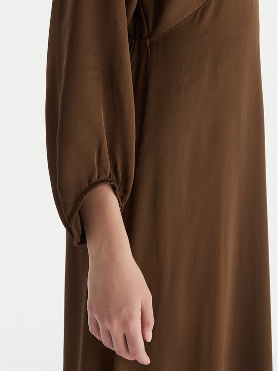 ViCOLO ViCOLO Коктейльна сукня TF0250 Коричневий Regular Fit