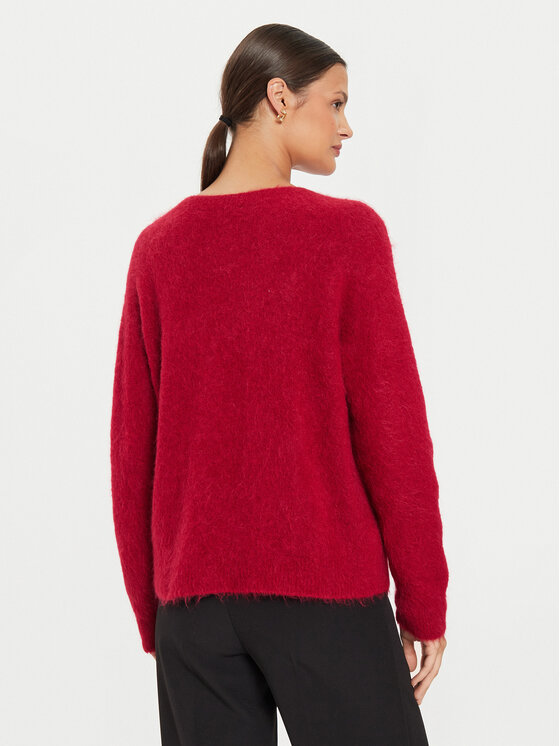 Kontatto Kontatto Sweter 3M0229 AI253M10 Czerwony Relaxed Fit