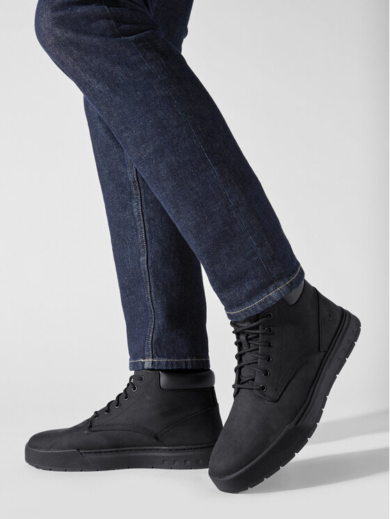 Timberland Timberland Μποτίνια Maple Grove Lthr Chk TB0A658N0011 Μαύρο