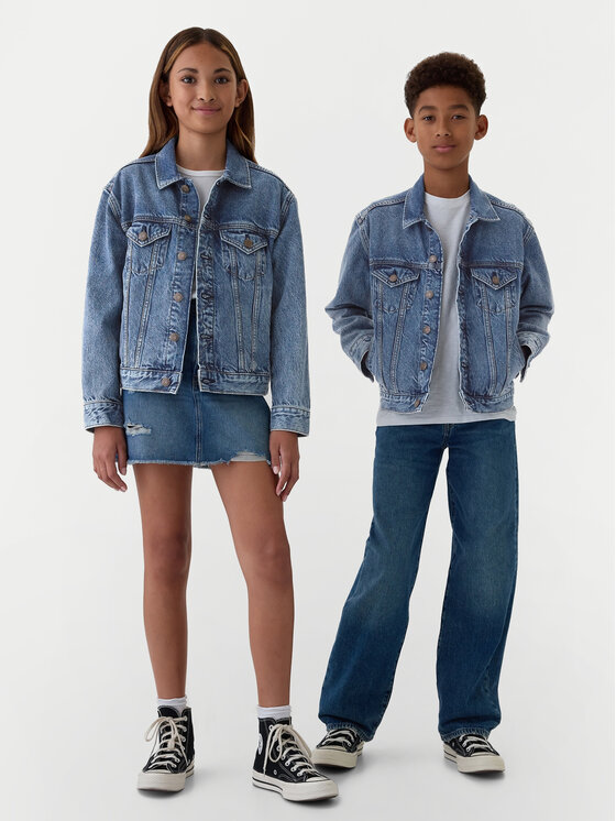 Gap Gap Kurtka jeansowa 523213-00 Niebieski Regular Fit