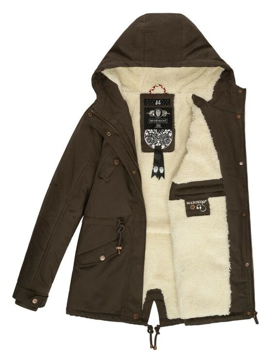 Marikoo Marikoo Kurtka zimowa Manolya Czarny Casual Fit
