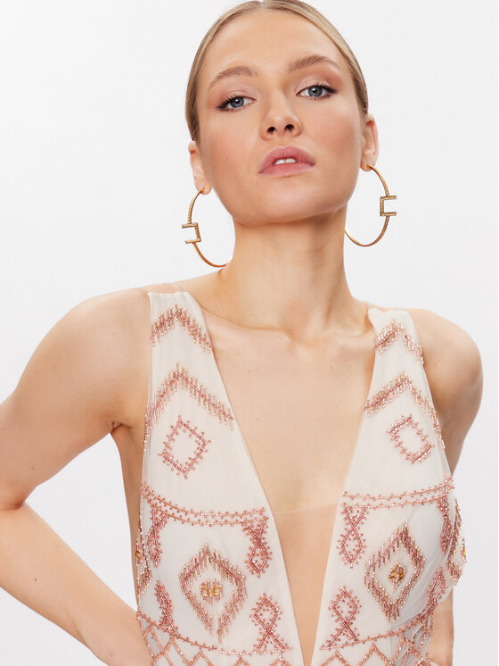 Elisabetta Franchi Elisabetta Franchi Φόρεμα βραδινό AB-413-32E2 Ροζ Regular Fit