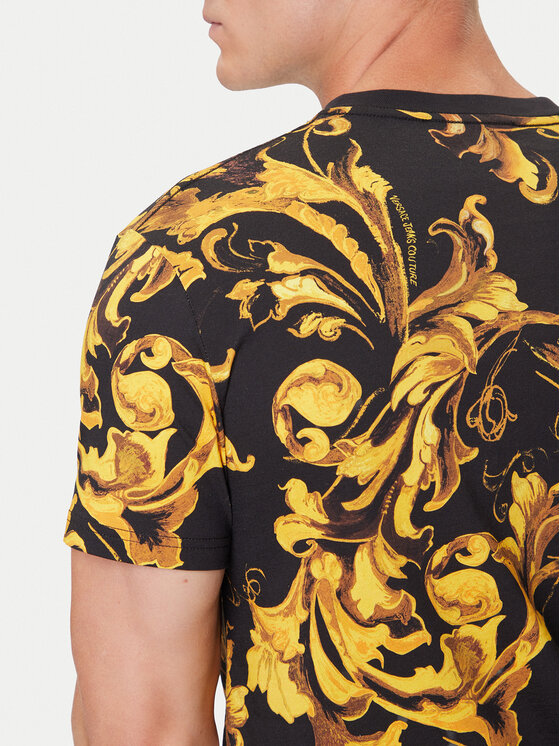 Versace Jeans Couture Versace Jeans Couture T-Shirt 79GAH6S0 JS515 Czarny Regular Fit