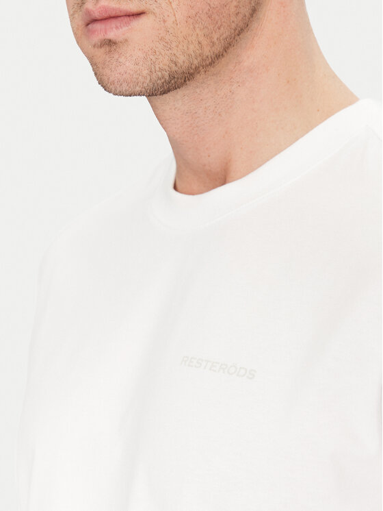 Resteröds Resteröds T-Shirt Tas 20251 2030 Bílá Regular Fit