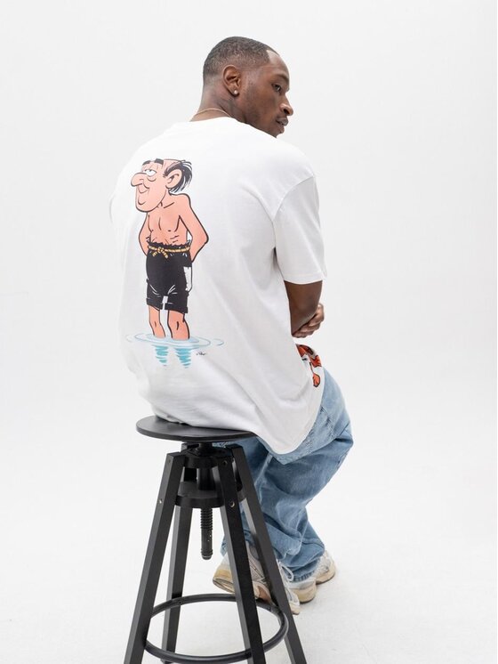 Smerfy Smerfy T-Shirt 119772 Biały Oversize