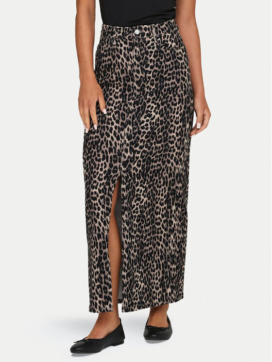 ONLY ONLY Maxi szoknya 15343258 Fekete Regular Fit